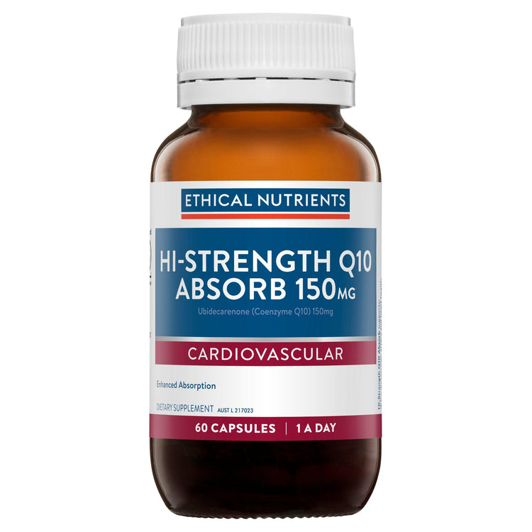 Ethical Nutrients Hi Strength Q10 Absorb 150mg, 60 caps