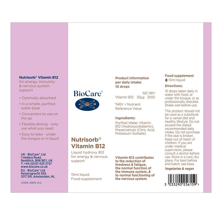 Biocare Nutrisorb Vitamin B12 15ml