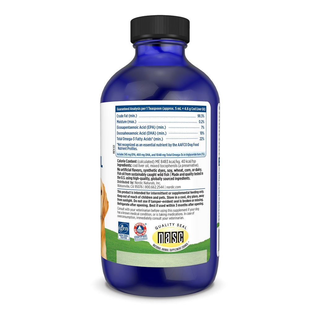 Nordic Naturals Pet Cod Liver Oil, 237ml