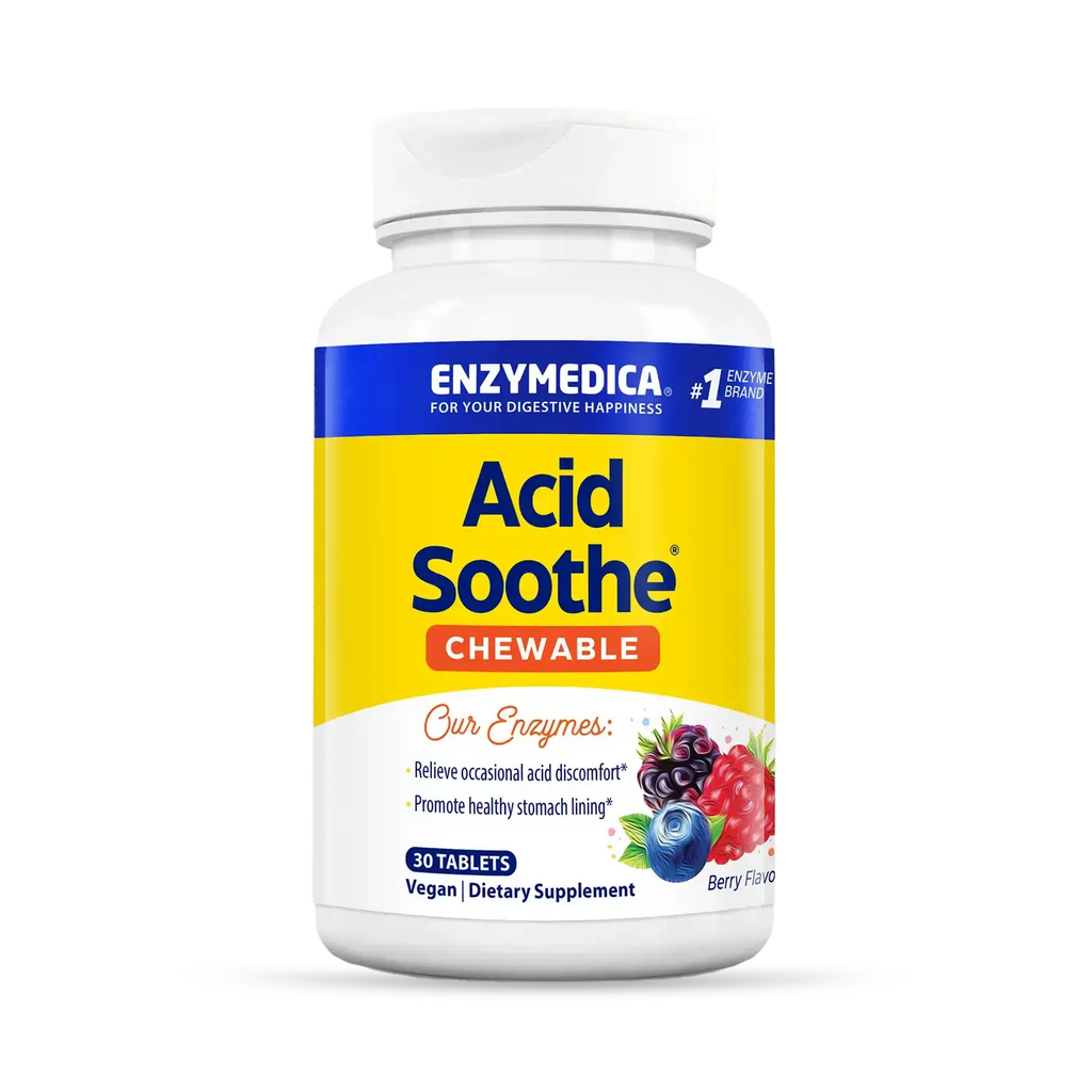 Enzymedica Acid Soothe Chewable, 30 Chewable Tablets