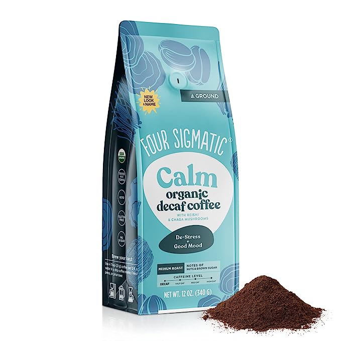 Four Sigmatic Calm Organic Decaf Coffee Ground, 340g