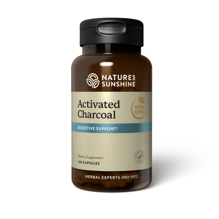 Natures Sunshine Charcoal, Activated, 120 caps