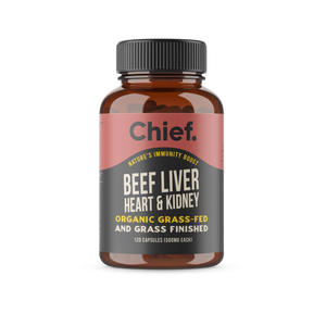 Chief Organic Beef Liver, Heart & Kidney, 120 Capsules