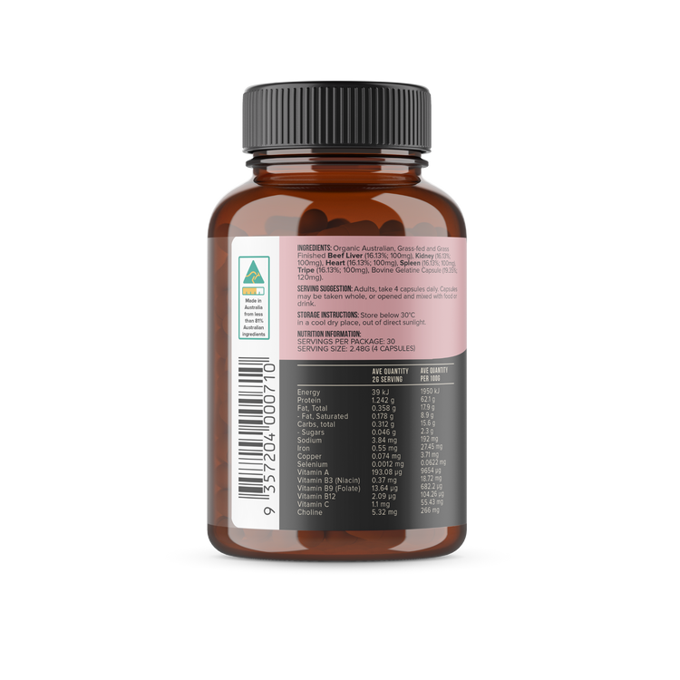 Chief Organic Beef Offal, 120 Capsules