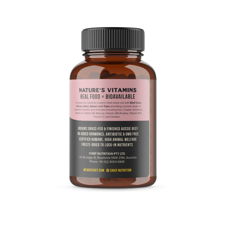 Chief Organic Beef Offal, 120 Capsules