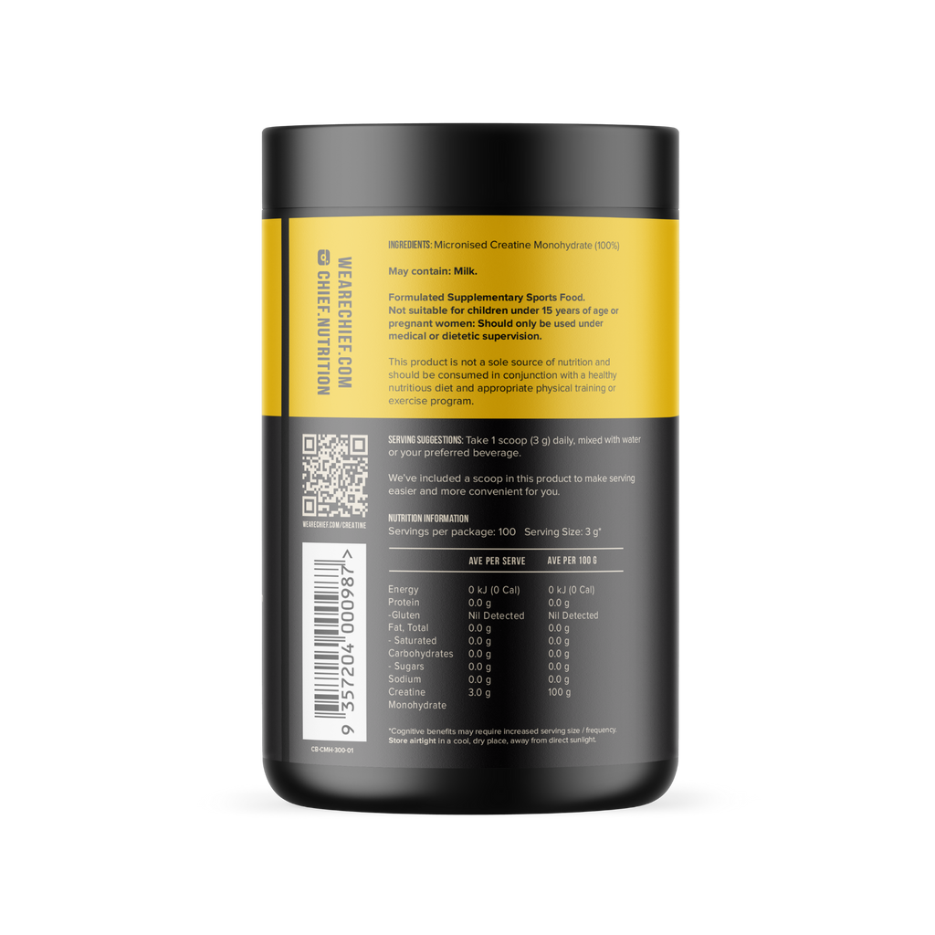 Chief Creatine Focus+ 300g | Pure Creatine Monohydrate