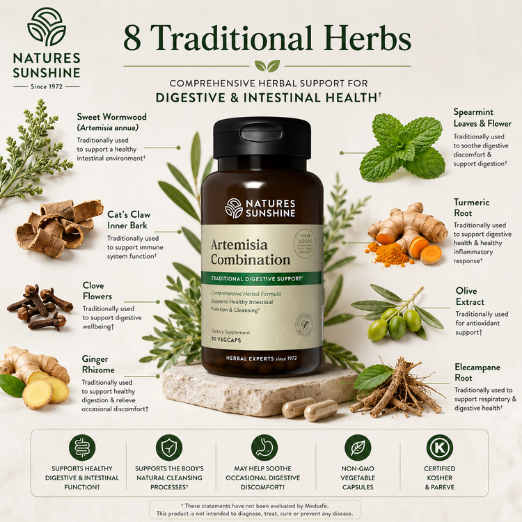 Natures Sunshine Artemisia Combination, 90 vcaps