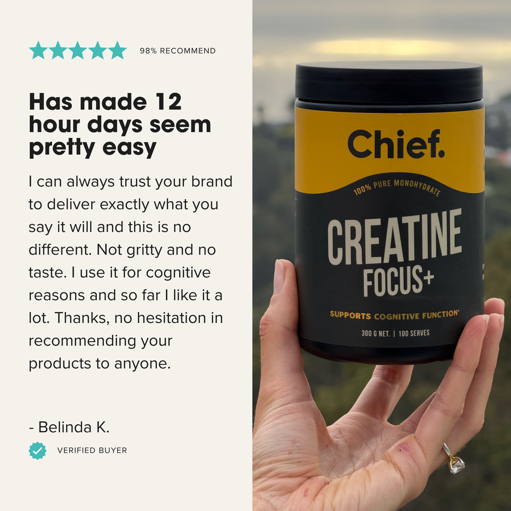 Chief Creatine Focus+ 300g | Pure Creatine Monohydrate