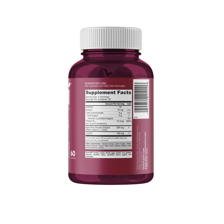 Goli Beets, 60 Gummies