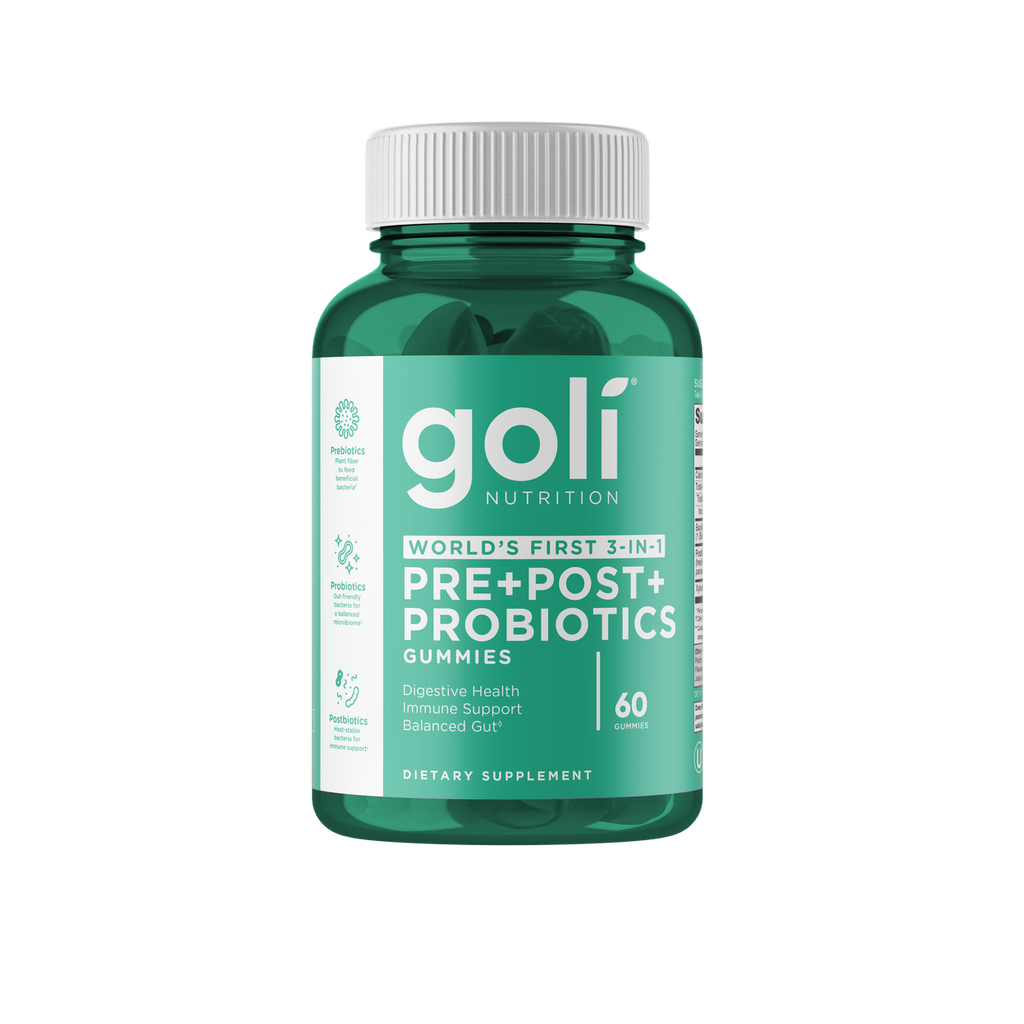 Goli Pre Post + Probiotic Gummies, 60 Gummies
