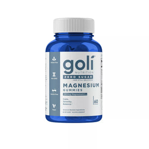 Goli Magnesium Gummies - Zero Sugar, 60 Gummies