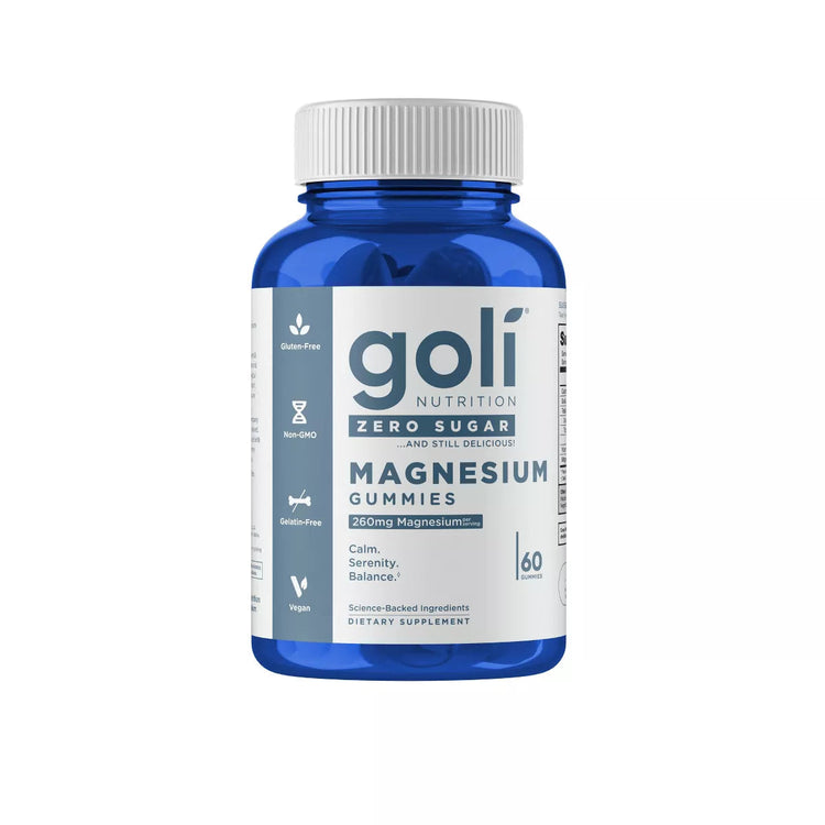 Goli Magnesium Gummies - Zero Sugar, 60 Gummies
