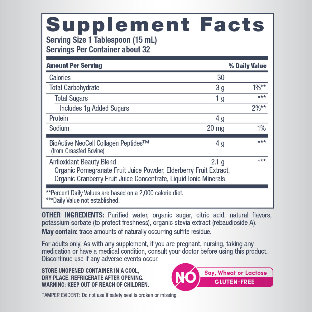 NeoCell Collagen Pomegranate Liquid, 473ml