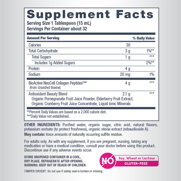 NeoCell Collagen Pomegranate Liquid, 473ml