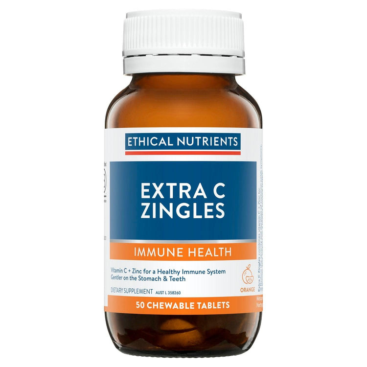 Ethical Nutrients Extra C Zingles, 50 Chewable Tablets