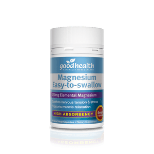 Good Health Magnesium Easy-to-swallow, 90 Small Capsules - NZ Health Store