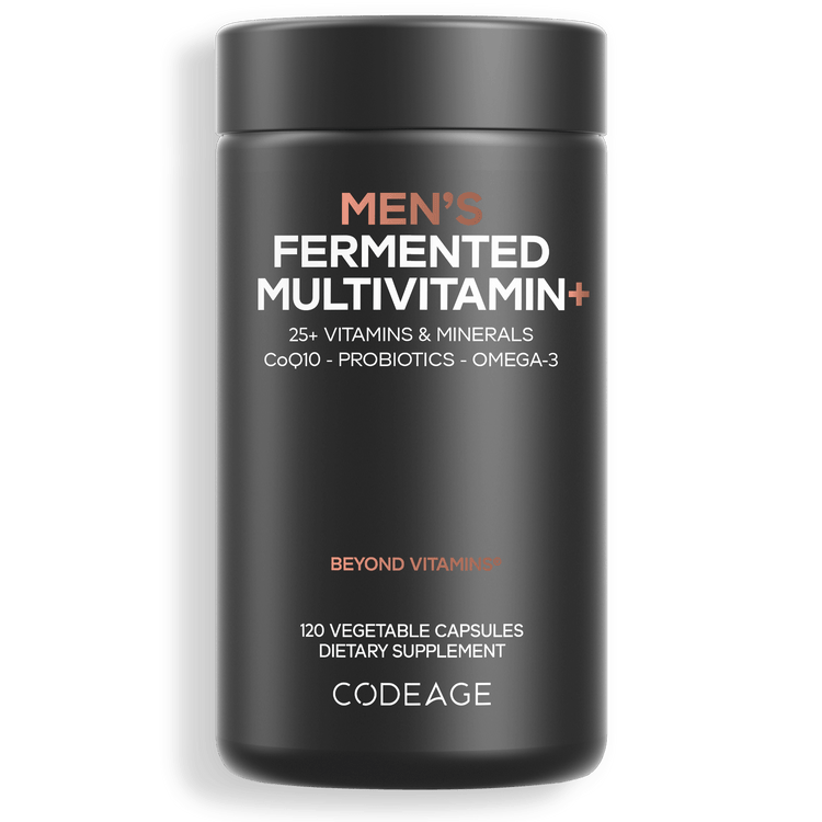 Codeage Men's Fermented Multivitamin+ 120 Vegetable Capsules