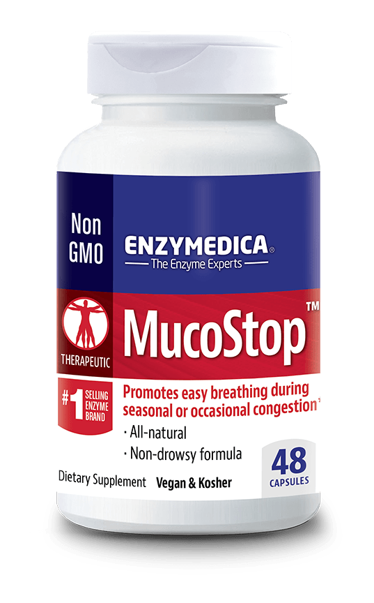 Enzymedica Muco Stop, 48 capsules