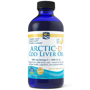Nordic Naturals Arctic-D Cod Liver Oil (237ml) lemon - NZ Health Store