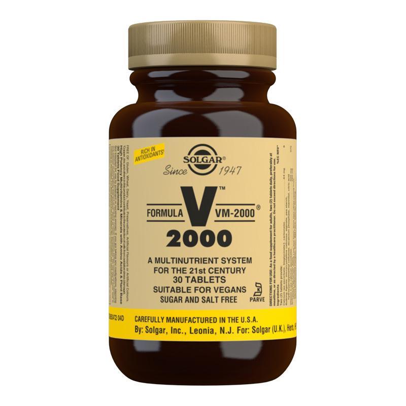 Solgar VM2000 Multi-Nutrient Tablets - NZ Health Store