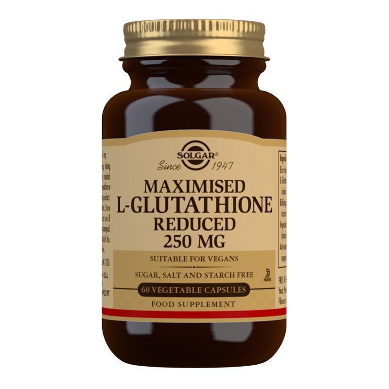 Solgar Maximised L-Glutathione 250mg Reduced, 60 Vegetable Capsules