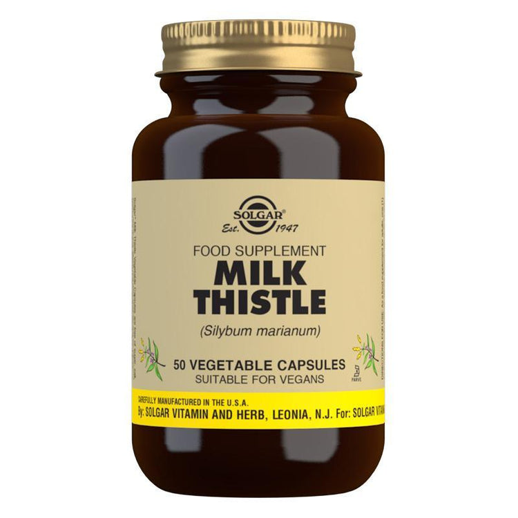 Solgar Milk Thistle, 50 Vegetable Capsules - NZ Health Store