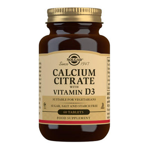 Solgar Calcium Citrate with Vitamin D3, 60 Tablets - NZ Health Store