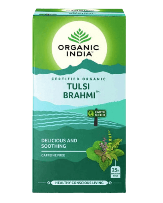 Organic India Tulsi Brahmi Tea, 25 tea bags