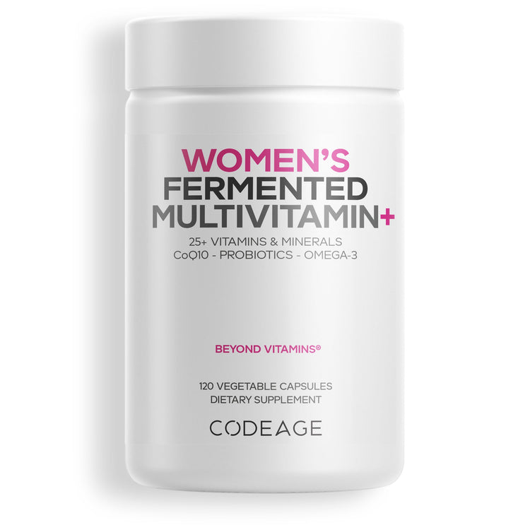 Codeage Women's Fermented Multivitamin+ 120 Vegetable Capsules