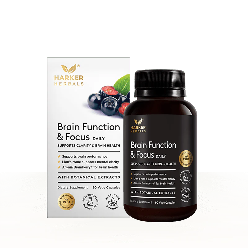 Harker Herbals Brain Function & Focus 90 Vege Capsules