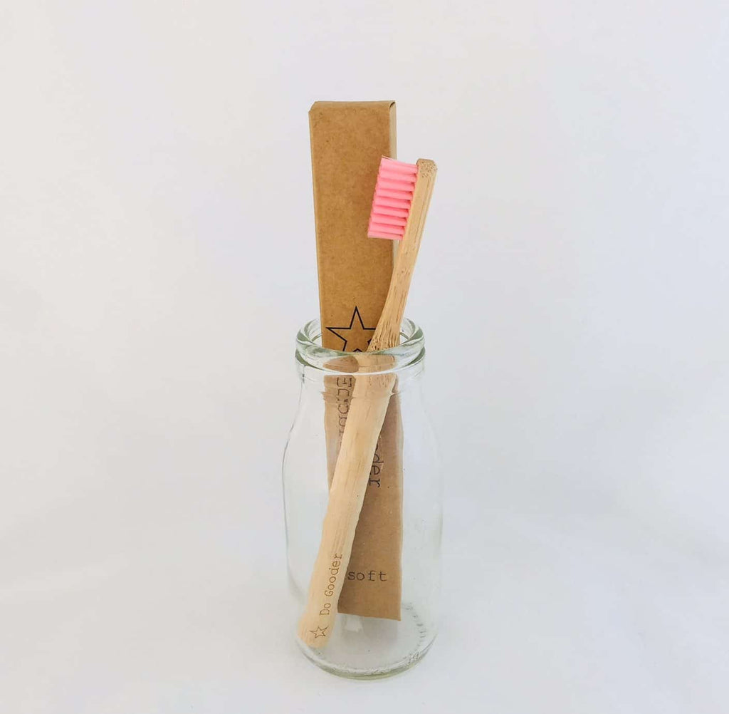 Do Gooder Medium Natural Handle Ecobrush Bamboo Toothbrush