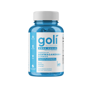 Goli Ashwagandha Gummies - Zero Sugar, 60 Gummies