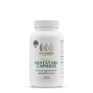 Green Trading Organic Shatavari Capsules 500mg 120 Capsules