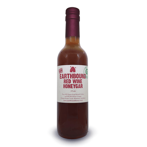 Earthbound Red Wine Honeygar, 375ml - NZ Health Store