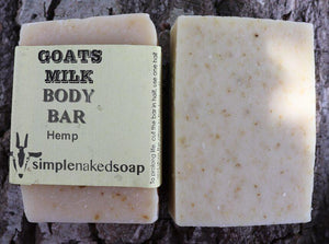 SNS Goats Milk Body Bar Hemp - NZ Health Store