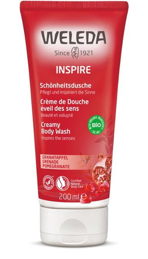 Weleda Inspire Creamy Body Wash - Pomegranate 200ml - NZ Health Store