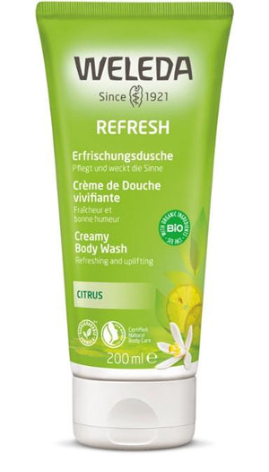 Weleda Refresh Creamy Body Wash - Citrus, 200ml - NZ Health Store