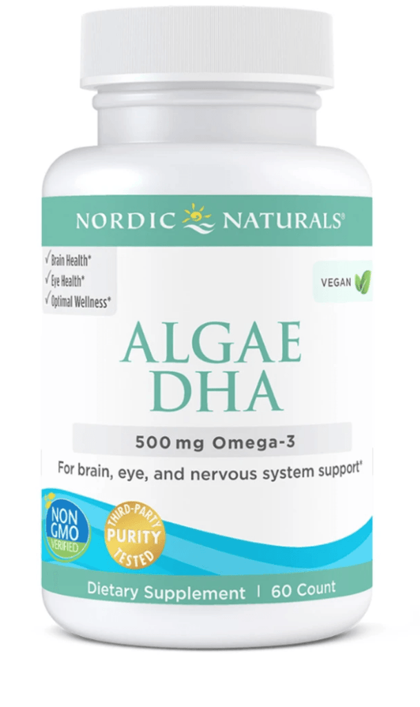 Nordic Naturals Algae DHA 500 mg, 60 Soft Gels