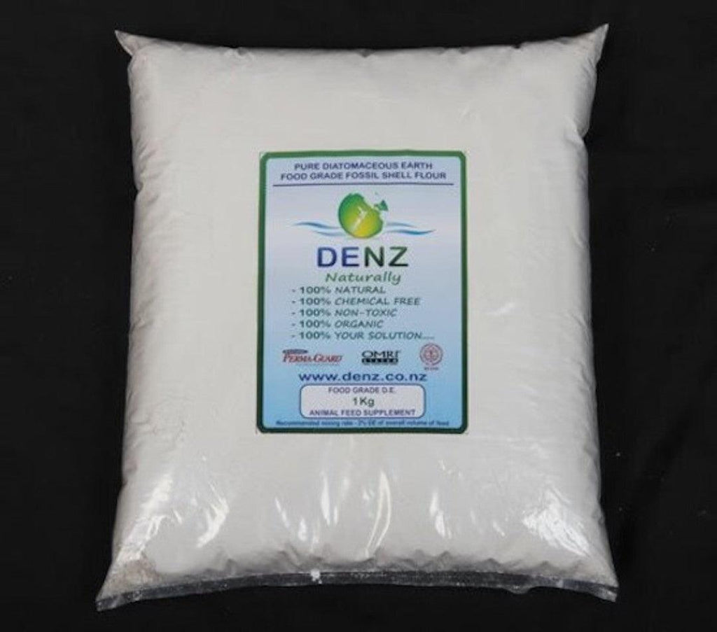 photo of 1kg package of DENZ diatomaceous earth