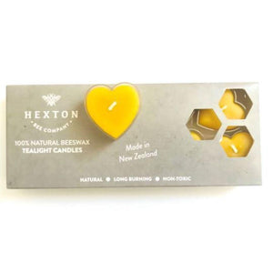 Hexton Bee Company Tealight Sets - Round or Heart (10 Pack) - NZ Health Store