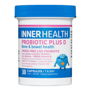 Inner Health Probiotic Plus D, 30 Capsules - NZ Health Store