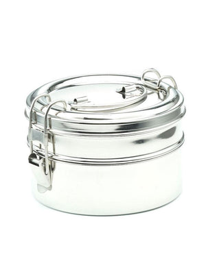 Meals in Steel Tiffin Round Lunchbox