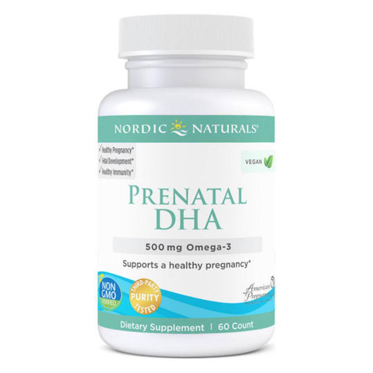 Nordic Naturals Prenatal DHA Vegan 500 mg, 60 soft gels