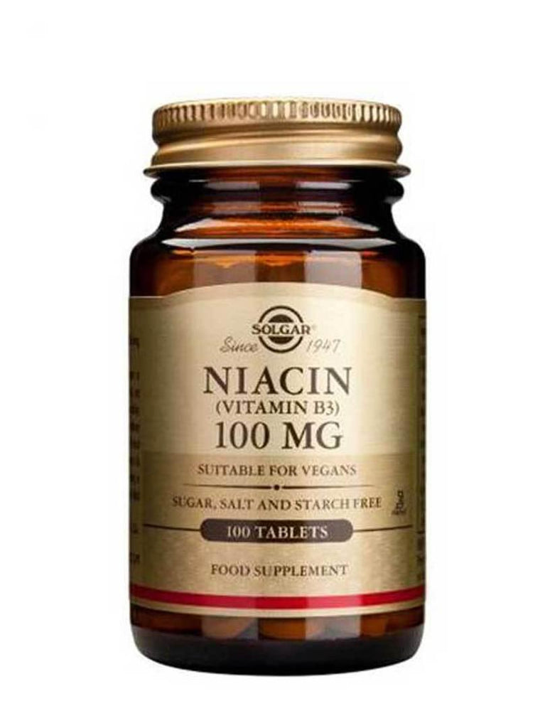 Solgar Vitamin B3 (NIACIN) 100mg, 100 tabs