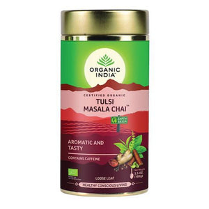 Organic India Tulsi Masala Chai Loose Leaf Tea, 100g - NZ Health Store