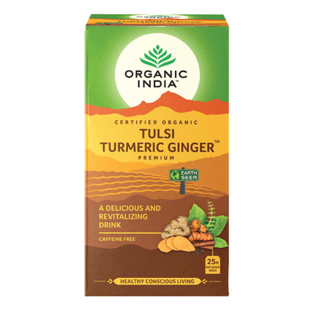 Organic India Tulsi Turmeric Ginger, 25 tea bags