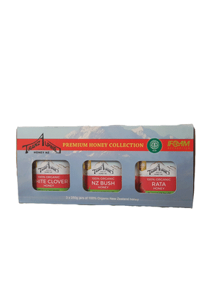 Tranzalpine Organic Honey Gift Pack (3 x 250 jars) - NZ Health Store