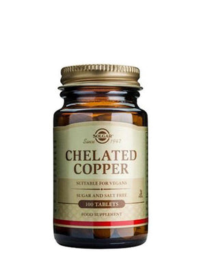 Solgar Chelated Copper, 100 tablets - NZ Health Store