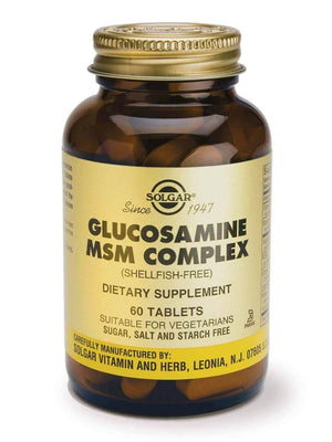 Solgar Glucosamine MSM Complex - 60 Tablets (shellfish free) - NZ Health Store