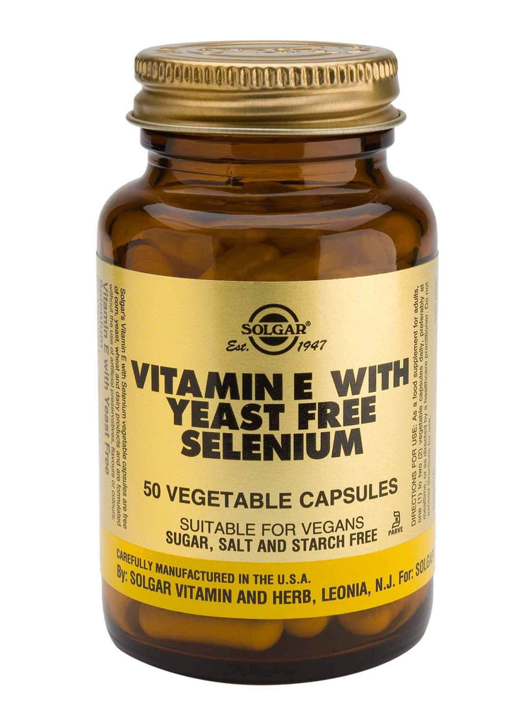 Solgar Vitamin E with Selenium (50 Vegetable Capsules) - NZ Health Store